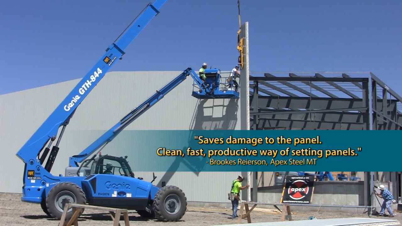 Insulated Metal Panels installed with WPG Vacuum Lifters