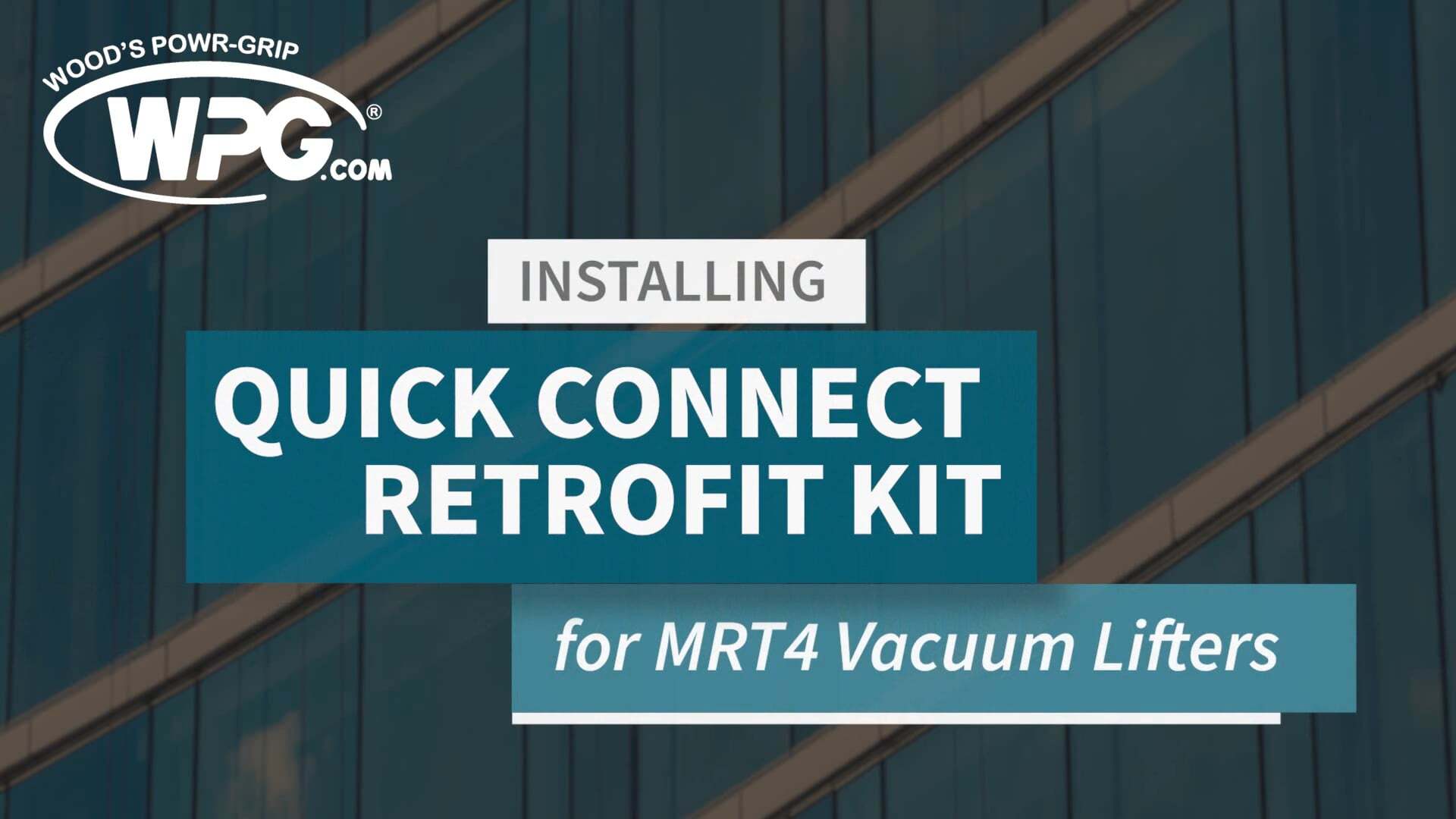 Quick Connect Retrofit for MRT4 Vacuum Lifters