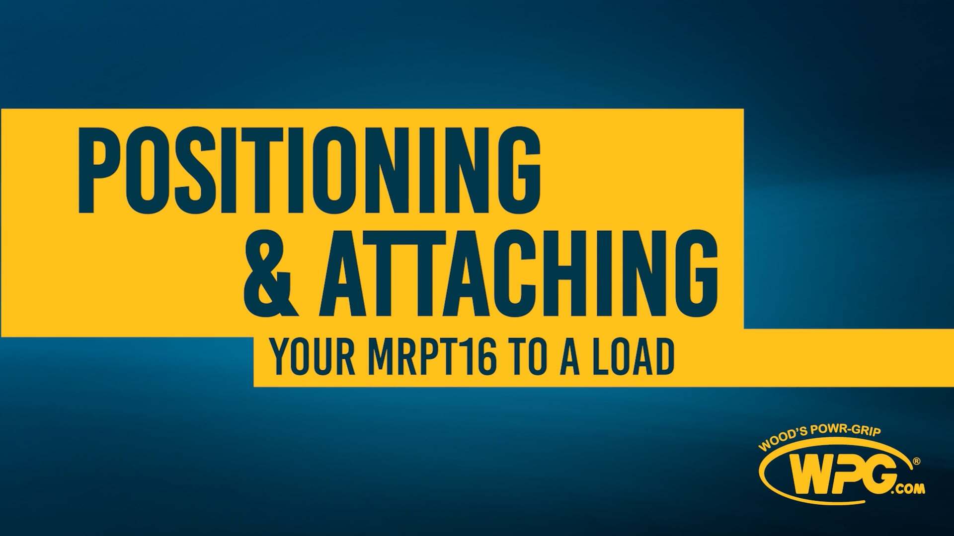 Attaching, Releasing and Manipulating a Load with the MRPT16