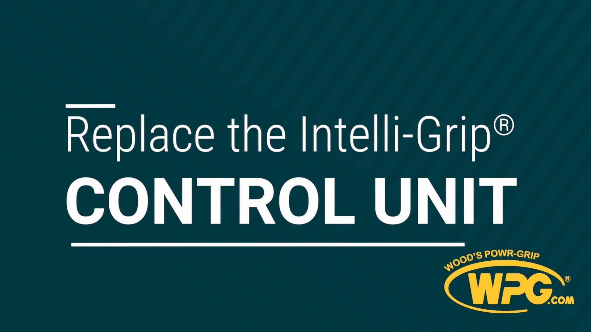 Intelli-Grip® Repair Kit: Replacing the Control Unit