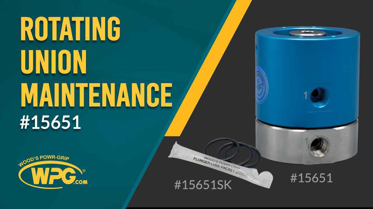 Rotating Union #15651 Maintenance