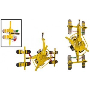 Vacuum Lifter T-Arm Assemblies from Wood's Powr-Grip for Lifting Insulated Metal Panels