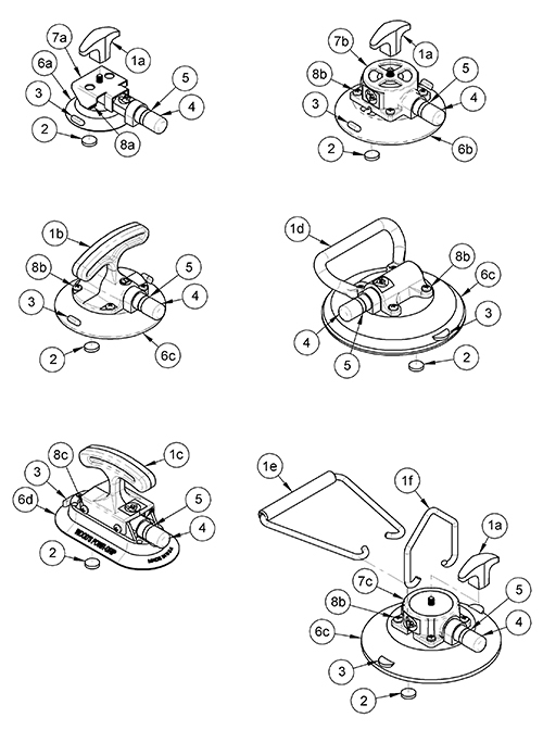 small hand cup parts