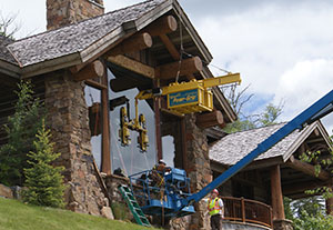 Wood's Powr-Grip CB2 on Overhang Installation